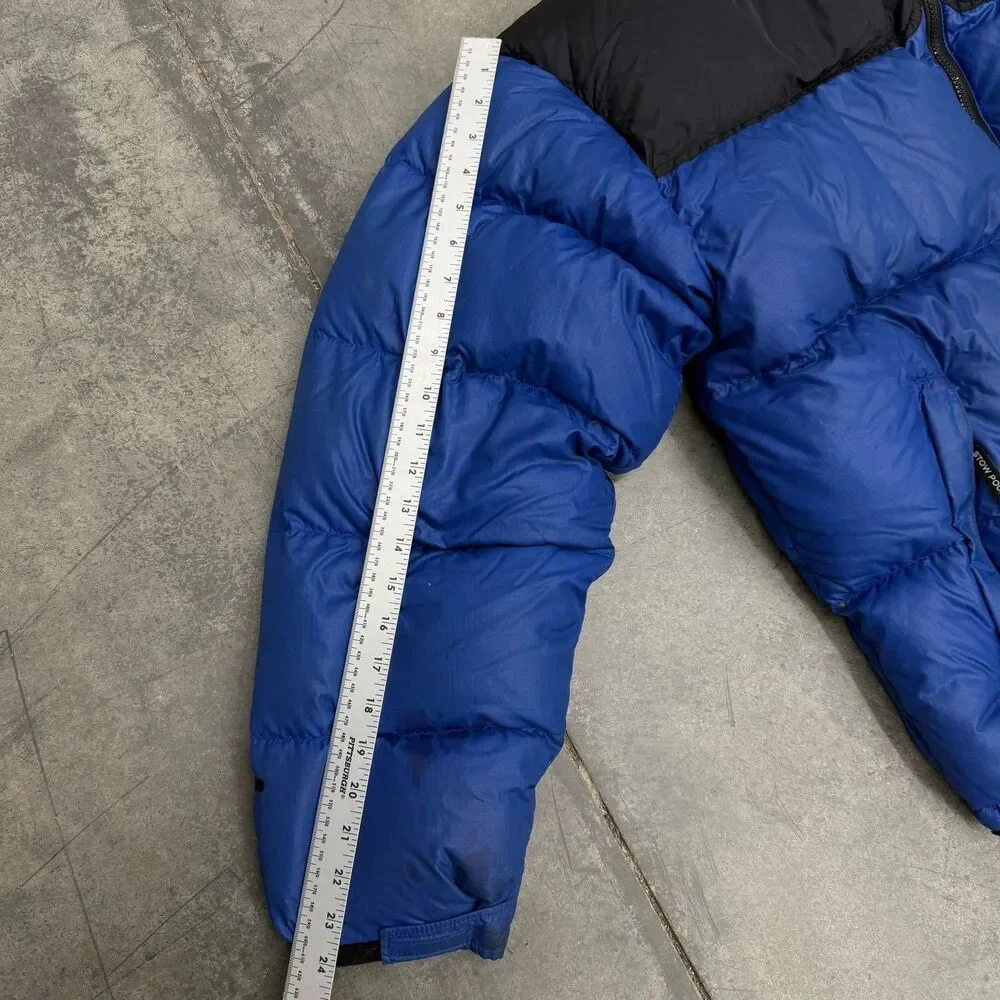 Vtg North Face 700 Down Goose 1996 Nuptse Puffer Jacket Blue Black Men’s 2XL *Re